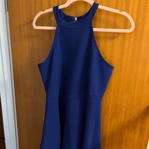 High Neck Skater Dress